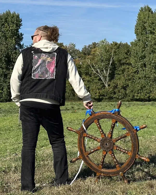 Pepe standing in a field