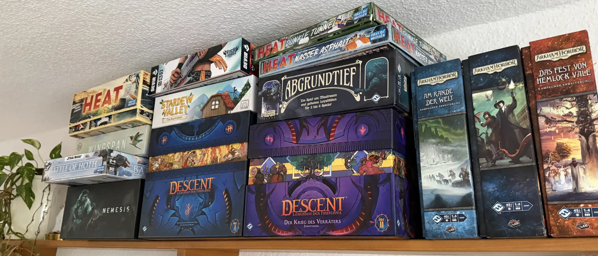 The game shelves of the Lodge