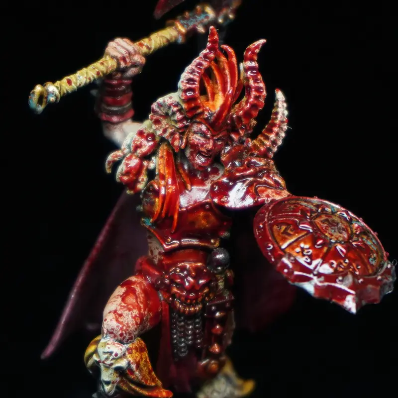 Painted miniature close-up